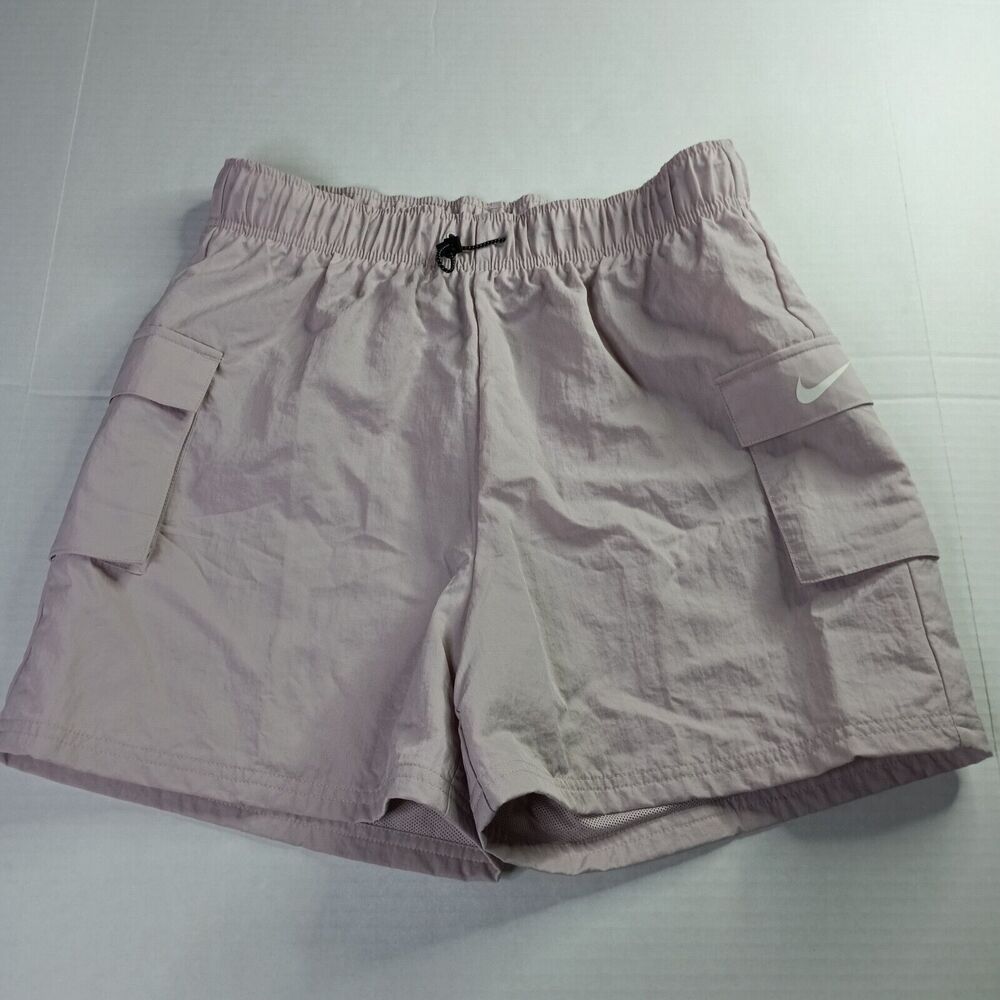 Nike Sportswear Essential Cargo Shorts Women's M Purple DM6247-019 High-Rise